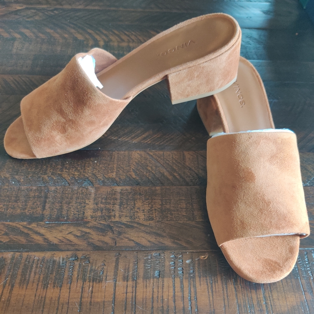 Vince Rachelle Suede Slides
